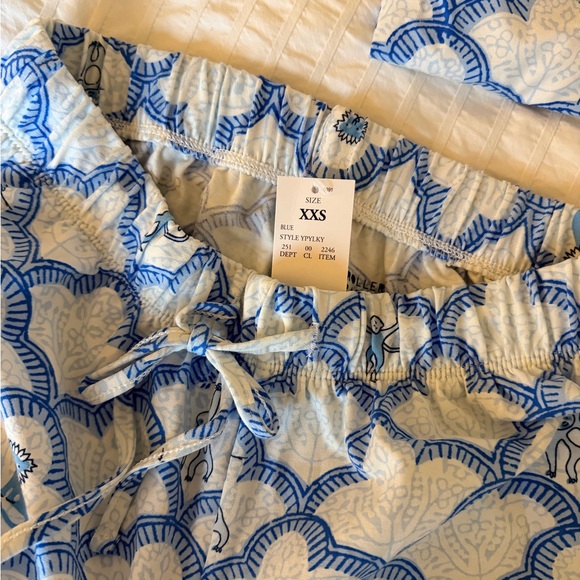 Roller Rabbit x Target Geo Trellis Pajama Set (XXS bottoms and XS top!) - Picture 2 of 5